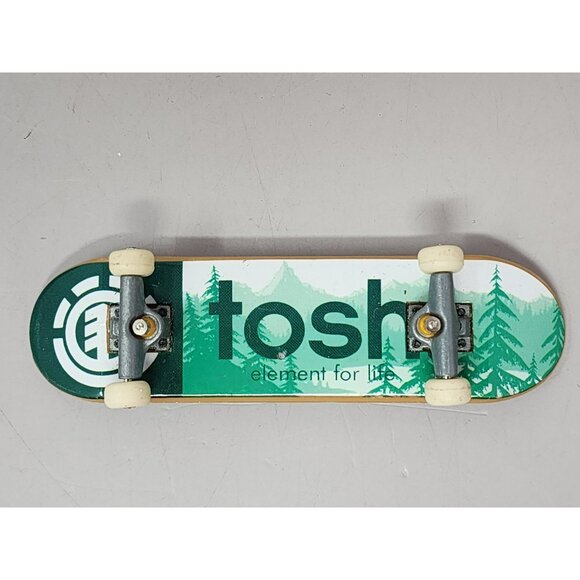 Tech Deck Tosh‎ Mini Fingerboard Skateboard Black Deck With White Wheels - Picture 7 of 9